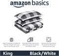 Двуслойное одеяло Amazon Basics, легкое микрофибровое одеяло для всех сезонов, черно-серое, размер 180x230 см 11304689