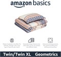 Двуслойное одеяло Amazon Basics, легкое микрофибровое одеяло для всех сезонов, черно-серое, размер 180x230 см 11304689
