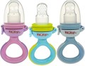 Nuby Детский силиконовый диспенсер для питания, 2 шт: аквамариновый и синий, удобная ручка, для первых прикормов и прорезывания зубов, 10+ месяцев 11303018