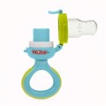 Nuby Детский силиконовый диспенсер для питания, 2 шт: аквамариновый и синий, удобная ручка, для первых прикормов и прорезывания зубов, 10+ месяцев 11303018