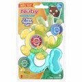 Nuby Набор прорезывателей для зубов - 3 этапа, 3 штуки, для малышей от 3 месяцев, с мягкими и твердыми текстурами 11311316