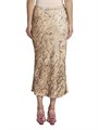 Юбка из пайеток Dries Van Noten в змеиным принтом, колоколообразного силуэта со скрытой боковой застежкой 11030753