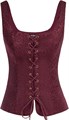 Корсет Scarlet Darkness в стиле Ренессанса с квадратным вырезом и шнуровкой из удобных материалов 11271122