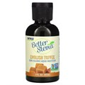 NOW Foods Жидкий подсластитель Better Stevia без калорий, с ароматом английской ириски, с низким гликемическим индексом, кошерный, 60 мл 11293571