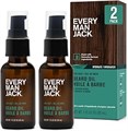 Every Man Jack Масло для бороды с ароматом ванили и кедра для мужчин, глубокое увлажнение и мягкость, 30 мл (2 шт.) 11251466