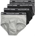 Мужские классические хлопковые брифы Polo Ralph Lauren, 4 шт., 100% чесаный хлопок 11277793