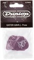 JIM DUNLOP Gator Grip стандартные гитарные медиаторы 1.5 мм, с быстрым разъемом и матовой поверхностью 11304600