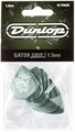 JIM DUNLOP Gator Grip стандартные гитарные медиаторы 1.5 мм, с быстрым разъемом и матовой поверхностью 11304600