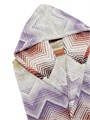 Многоцветный хлопковый халат с капюшоном Missoni с зигзагообразным узором, длинными рукавами, сделано в Португалии 11010690