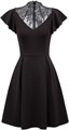 Винтажное коктейльное платье с кружевным воротником для женщин от Scarlet Darkness, 95% полиэстер, 5% эластан 11309693