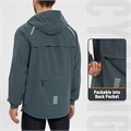 Baleaf Водонепроницаемая легкая упаковочная мужская куртка с капюшоном и светоотражающими элементами 11259599