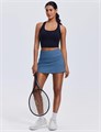 Pinspark Женская плиссированная теннисная юбка с эластичной высокой талией и карманами, мини-длина 11247724