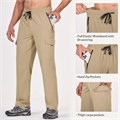 Baleaf Удобные туристические брюки с водоотталкивающей тканью и карманами на молнии, UPF 50+ 11278405