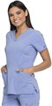 Женская медицинская блуза Dickies Advance с V-образным вырезом и накладными карманами DK755, размер M, светло-голубая 11278232