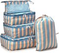 Bliss Комплект упаковочных кубиков из нейлона для путешествий - 3, 4 или 5 штук, компактные дышащие органайзеры для чемодана 11278117