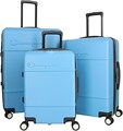Champion Комплект из 3 жестких пластиковых чемоданов – 21”, 25”, 29” с 8 вращающимися колесами – расширяемые дорожные сумки из прочного ABS, разрешенные для авиаперевозок 11290762