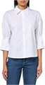 Hugo Boss Женская рубашка HUGO с пуговицами и пышными рукавами из 100% хлопка, с воротником 11294439
