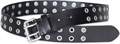 AllSaints Женский кожаный ремень 3.8 см с отверстиями, регулируемый, с металлической пряжкой 11304756