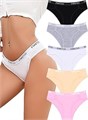 Женские хлопковые трусики Finetoo в стиле чики, 95% хлопка, 5% эластана, 5 пар 11290631