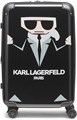 Karl Lagerfeld Средний жесткий дорожный чемодан на колесах с расширяющимся объемом и водоотталкивающим карманом 11275988