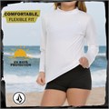 Volcom Детский рашгард для девочек с длинными рукавами, защита SPF50+, лёгкий и быстро сохнущий материал, 100% полиэстер 11269300