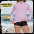 Volcom Детский рашгард для девочек с длинными рукавами, защита SPF50+, лёгкий и быстро сохнущий материал, 100% полиэстер 11269300