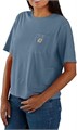 Женская футболка Carhartt из тенсела, свободный крой, с карманом и круглым вырезом, доступны большие размеры 11289162