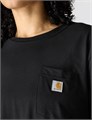 Женская футболка Carhartt из тенсела, свободный крой, с карманом и круглым вырезом, доступны большие размеры 11289162