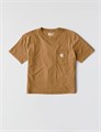 Женская футболка Carhartt из тенсела, свободный крой, с карманом и круглым вырезом, доступны большие размеры 11289162