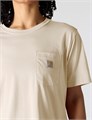 Женская футболка Carhartt из тенсела, свободный крой, с карманом и круглым вырезом, доступны большие размеры 11289162