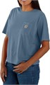 Женская футболка Carhartt из тенсела, свободный крой, с карманом и круглым вырезом, доступны большие размеры 11289162