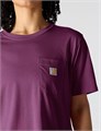 Женская футболка Carhartt из тенсела, свободный крой, с карманом и круглым вырезом, доступны большие размеры 11289162