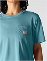 Женская футболка Carhartt из тенсела, свободный крой, с карманом и круглым вырезом, доступны большие размеры 11289162