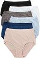 Женские хлопковые трусики Hanes — упаковка из 6 шт., 100% хлопок, высокая посадка, размер 9 11275712