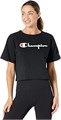 Женский кроп-топ Champion с вышитым логотипом C на левом рукаве, универсальная посадка, хлопковая ткань 11280433