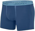 Мужские боксёры Jockey из ультрамягкого модала с карманом, без трения, длина 15 см, цвет Атлантический синий, размер M 11302845