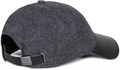 AllSaints Женская шерстяная и кожаная бейсболка с регулируемым ремешком и изогнутым козырьком, серого цвета 11294843
