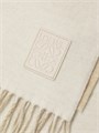 Loewe Двусторонний шерстяной и кашемировый шарф с бахромой, 85.5% шерсть, 9.5% кашемир, размеры 178 см x 28 см 11023345