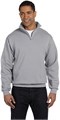 Молодёжный лонгслив Jerzees с высоким воротником на молнии, флисовая ткань NuBlend, 50% хлопка, 50% полиэстера, размер 3X 11242639