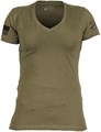 Женская футболка Grunt Style с V-образным вырезом, из 60% хлопка и 40% полиэстера 11246430
