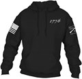 Худи Grunt Style 1776 с флагом США, 50% хлопок, 50% полиэстер, машинная стирка 11307584
