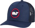 Vineyard Vines Детская классическая бейсболка Trucker с графическим рисунком китов, регулируемая, влаговпитывающая, полиэстер, 22 дюйма 11288772