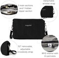 Baggallini Легкая нейлоновая мини-сумка-кроссбоди 21 см x 14 см с защитой RFID и съемным ремешком 11267403