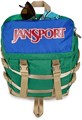 JanSport Компактный черный рюкзак Mini Skip с основным отделением, боковым карманом для бутылки и карманом на молнии 11306659