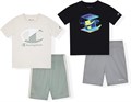 Комплект из 4 предметов Champion для мальчиков: две футболки и шорты - комфорт и стиль 11260475