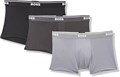 Мужские трусы BOSS из микрофибры, 3 штуки, стандартная посадка, видимый пояс с логотипом 11254931