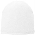 Port Authority Универсальная шапка-бини белого цвета с флисовой подкладкой CP91L, 100% акрил, 100% полиэстер 11308834