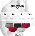 Мужские хлопковые брифы True Religion, 5 штук, комфорт и поддержка 11271473