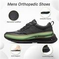 Мужские ортопедические кожаные туфли OrthoComfoot с амортизирующей подошвой и поддержкой свода стопы 11291277