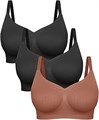 Комплект из 3 безкаркасных бралетов без прокладок FeelinGirl для повседневного ношения 11269776